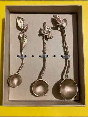 MICHAEL MICHAUD TABLE ART
Nesting Herb Spoon Set | Gold
 - Home Accents